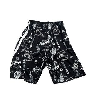 Boys FLOW SOCIETY Brooklyn Nets Shorts Basketball Youth Medium